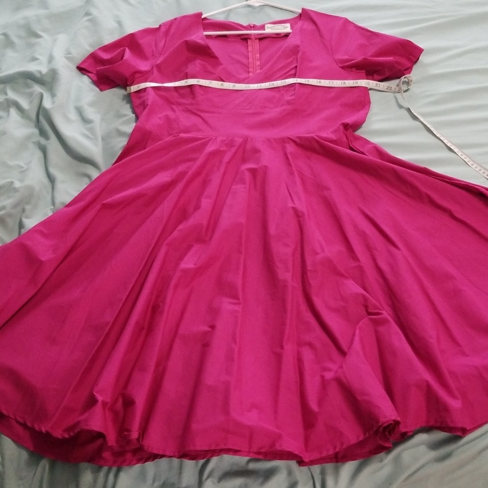 Pink swing dress